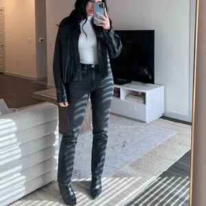 Aritzia leather jacket